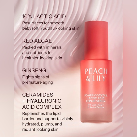 🆕 NEW! Peach & Lily Power Cocktail Lactic Acid Repair Serum. NWT. Full Size. - Picture 6 of 12